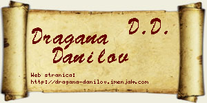Dragana Danilov vizit kartica